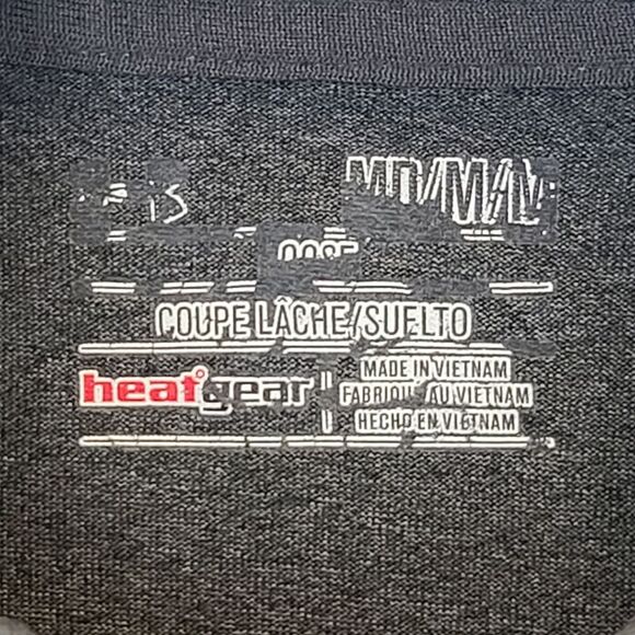 Under Armour Mens Heatgear Grey Loose Fitted Quarter Zip Long Sleeve Shirt M - Picture 12 of 15